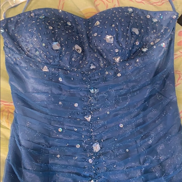 Blue Prom dress - Picture 3 of 8